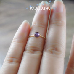 紫水晶3WAY 1粒環furanjiringpinky戒指 第1張的照片