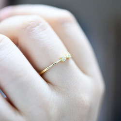 閃光絲帶戒指戒指小指戒指趾骨戒指 第6張的照片