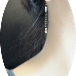 14K注金製天然鑽石耳針 2種款式/可變更為夾式耳環 第5張的照片