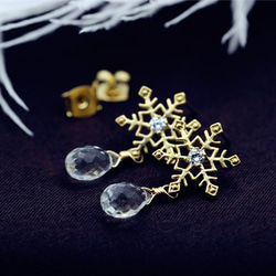 冬こそ身に付けたい雪の結晶アクセサリー。ピアス・ネックレス12