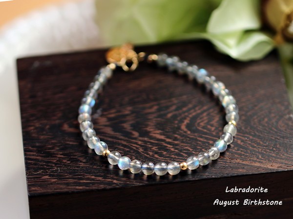 きん運やしごと運UP  能力を開花させる ラブラドライトのブレスレット