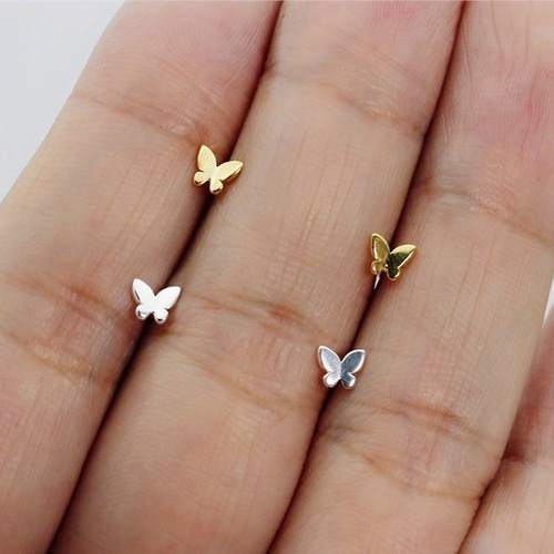 ミニバタフライ（蝶々）のピアス イヤリング 1ペア用 ピアス（スタッド  