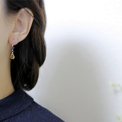 幸運石-黃水晶紅黃靛藍耳環/耳環已接受十一月生日石 第5張的照片