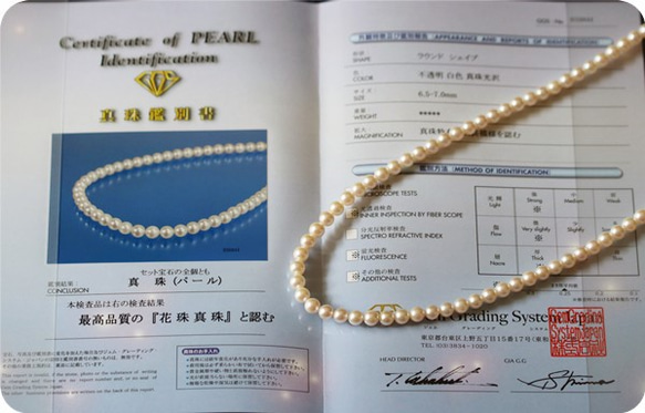 帶來幸福的頂級珍珠 AKOYA 珍珠滑梯 Y 形項鍊 六月生日石 第5張的照片