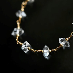 綻放才華種子的寶石，最精美的赫基默鑽石手鍊，四月生日石 第2張的照片