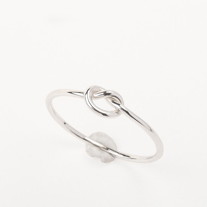 925シルバー 良いご縁に恵まれるお守り　ハートリング　ピンキーリング 重ね付けにも