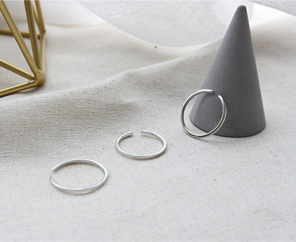 特價簡約銀戒指均碼戒指小指環安排環1 第4張的照片