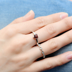 COOL Zirconia Ring Ring Pinky Ring Phalange Ring 可疊戴 ~ 第2張的照片