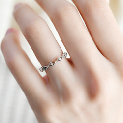 COOL Zirconia Ring Ring Pinky Ring Phalange Ring 可疊戴 ~ 第3張的照片