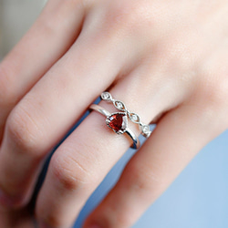 COOL Zirconia Ring Ring Pinky Ring Phalange Ring 可疊戴 ~ 第9張的照片