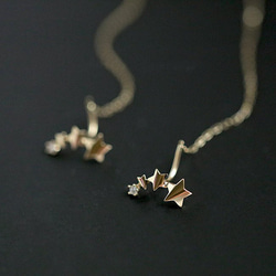 Glitter Constellation / Star American 耳環 金 1 對 第2張的照片