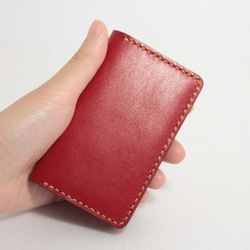 BUSINESS CARD HOLDER　赤  <<送料無料>> 4枚目の画像