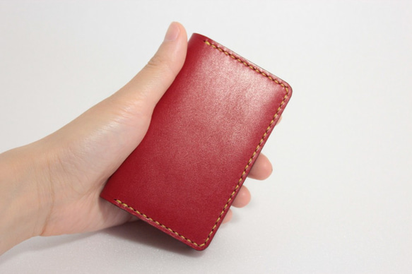 BUSINESS CARD HOLDER　赤  <<送料無料>> 4枚目の画像