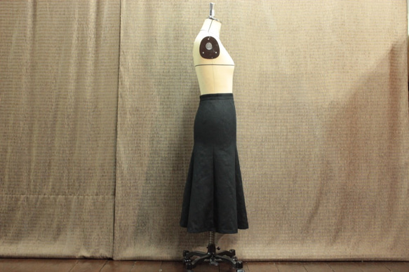 一個單點產品系列全棉提花喇叭裙黑色尺寸修復可能的&lt;&lt;免費送貨&gt;&gt; 第5張的照片