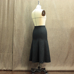一個單點產品系列全棉提花喇叭裙黑色尺寸修復可能的&lt;&lt;免費送貨&gt;&gt; 第6張的照片
