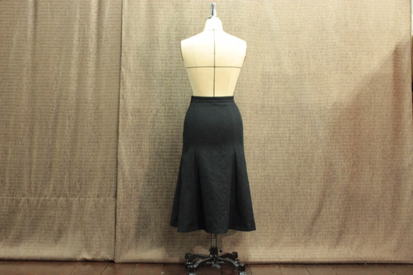 一個單點產品系列全棉提花喇叭裙黑色尺寸修復可能的&lt;&lt;免費送貨&gt;&gt; 第7張的照片