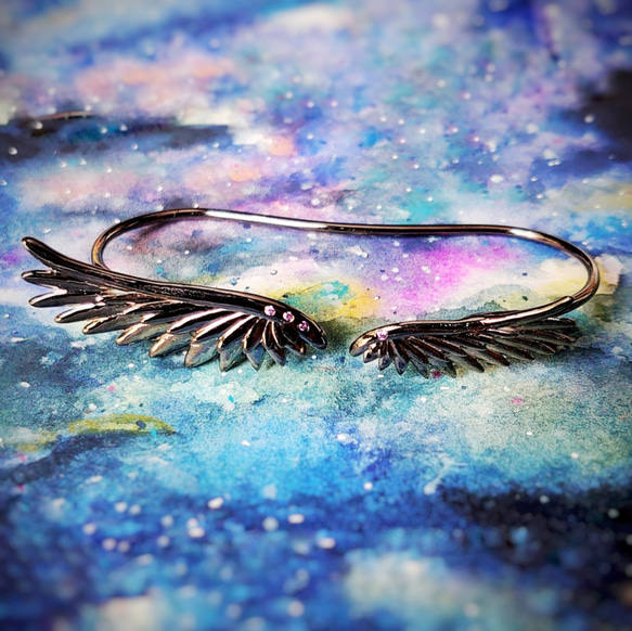 Flying Wing Silver Hand Bracelet 3枚目の画像