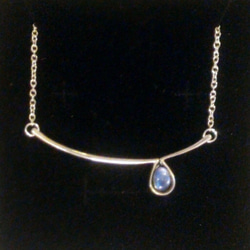 Moonstone Tear Silver Necklace 3枚目の画像