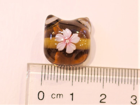 ミニミニ桜にゃんこ玉　横穴 2枚目の画像