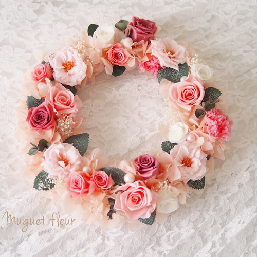 フレンチリース ピンク