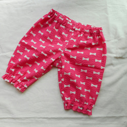 緞帶蝴蝶結粉色短褲* 90大小 第1張的照片