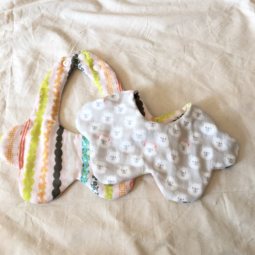 ハンドメイド スタイ＊8重ガーゼもくもく型