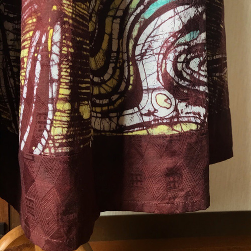 ろうけつ染 大判 布 アフリカ ナイジェリア ヨルバ 1_d9ca4f0b5ef9bcd98915d5f31fff