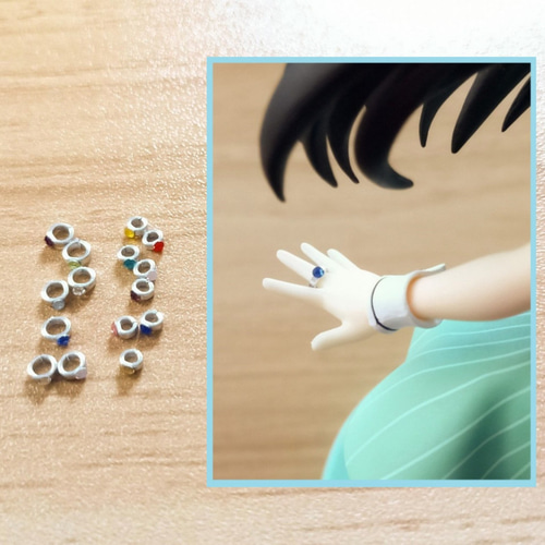 新色追加(2個セット)ミニチュア指輪 追加250円 その他インテリア雑貨