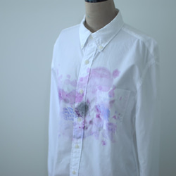 値下げ　送料無料　メンズ　ブロードシャツ　長袖「35℃」 2枚目の画像