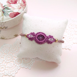 【Buho Craft】Ruby Macrame Bracelet 2枚目の画像