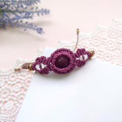 【Buho Craft】Ruby Macrame Bracelet 5枚目の画像