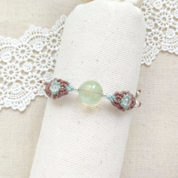【Buho Craft】 Summer Special~ Prehnite Macrame Bracelet 5枚目の画像