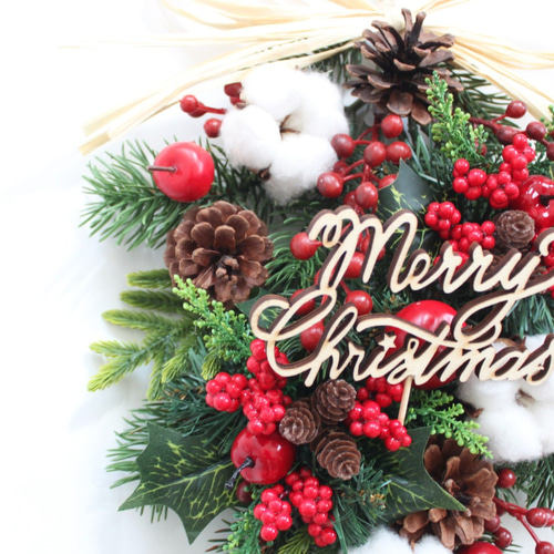 ✴︎クリスマススワッグ✴︎クリスマスリース　フラワーリース　アーティフィシャルフラワ 楽天市場】○クリスマスススワッグ・レッド クリスマスリース