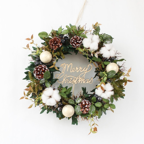 早割」「送料無料」クリスマスリース アーティフィシャルフラワー