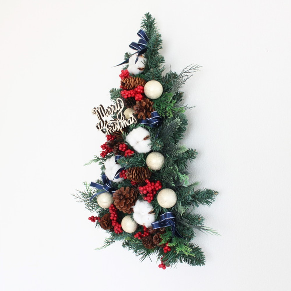 「早割」「送料無料」壁に掛けるクリスマスツリー 「Creema限定クリスマス2020」 6枚目の画像