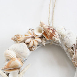 「Creema限定」夏の飾りにピッタリ♪シェルリース（貝殻） 4枚目の画像
