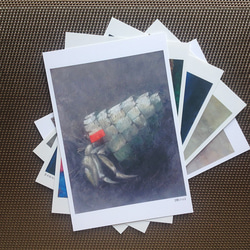 ポストカード ヤドカリの絵５枚セット 1枚目の画像