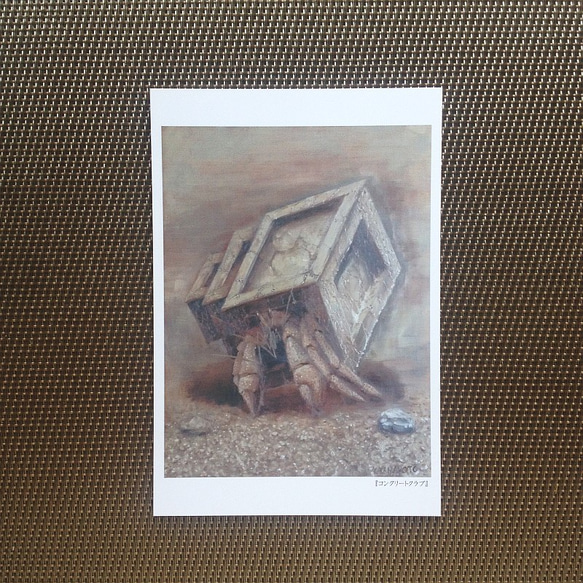 ポストカード ヤドカリの絵５枚セット 5枚目の画像