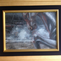 油絵F4号 黒い鉄 絵画 黄土6号 通販 4081291｜Creema(クリーマ)