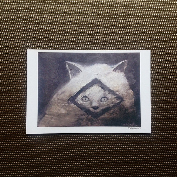 ポストカード 猫の絵５枚セット【Ｄ】 3枚目の画像