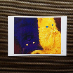 ポストカード 猫の絵５枚セット【Ｆ】 3枚目の画像