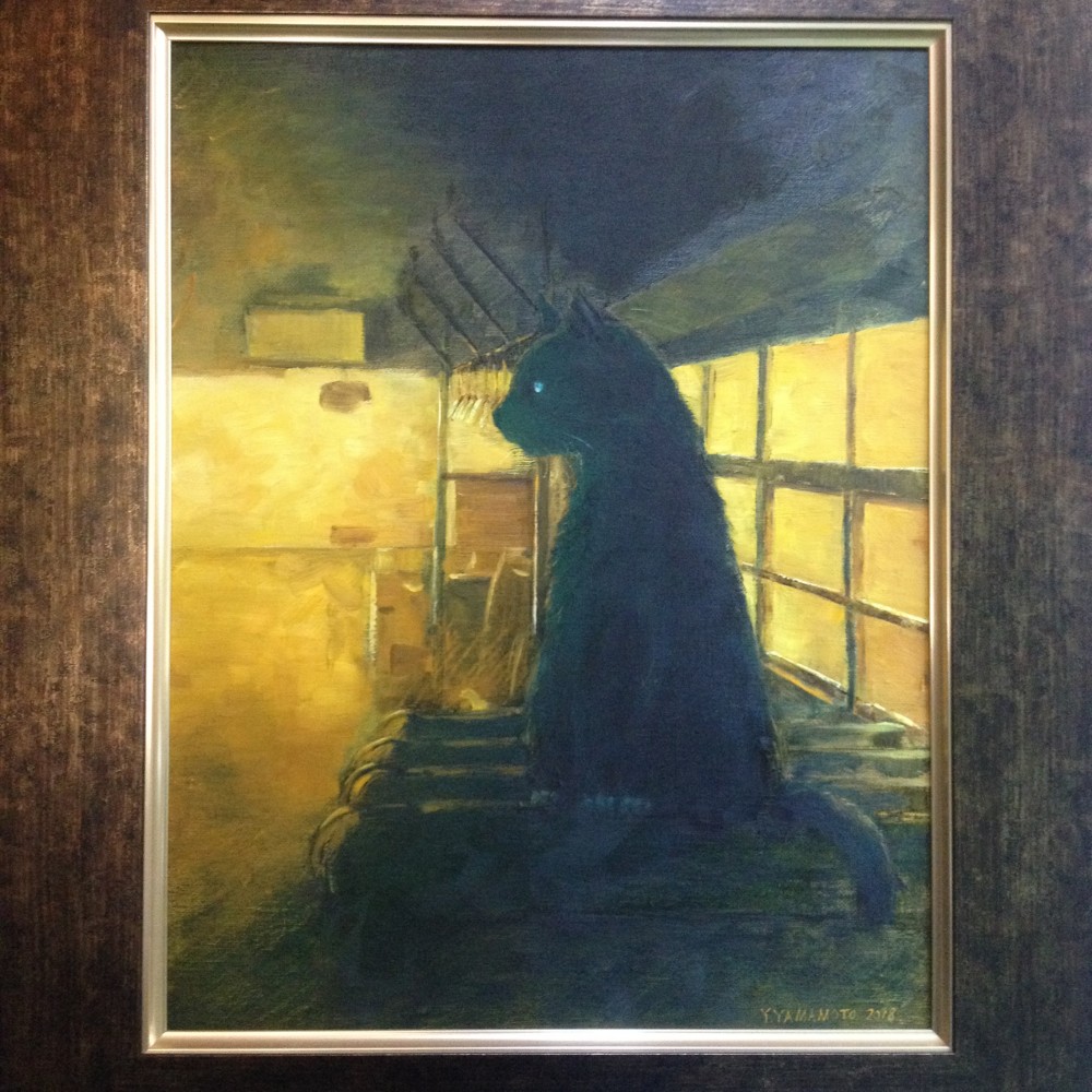 「軽井沢雨」F6　絵画　油絵 軽井沢雨」F6 絵画 油絵