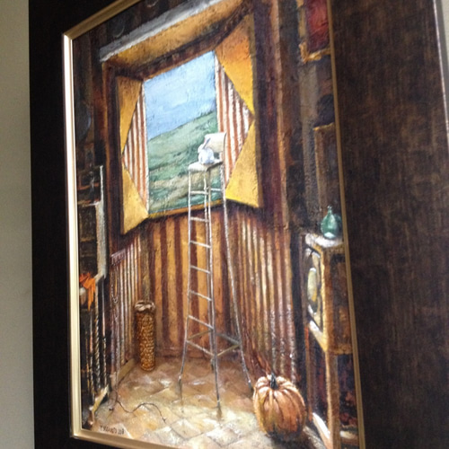 売約済み】絵F6号 窓辺 絵画 黄土6号 通販 6708008｜Creema(クリーマ)