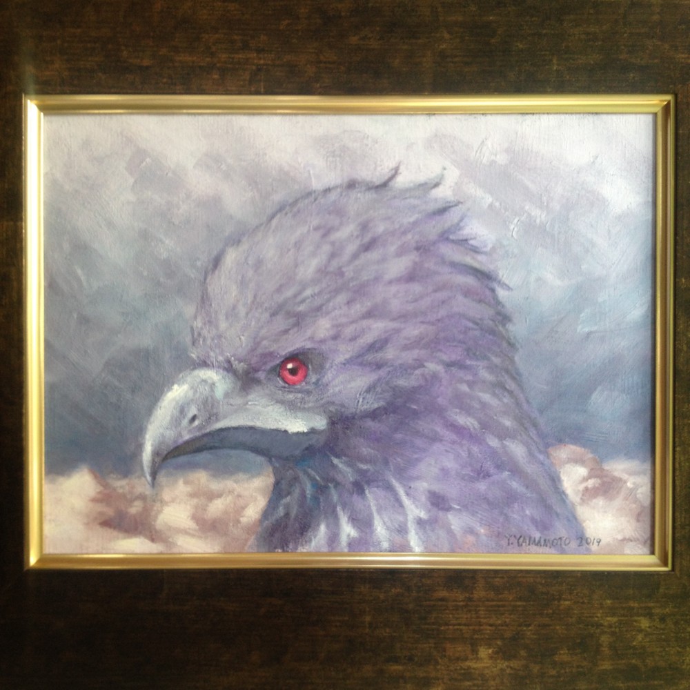 絵画　アクリル絵　額縁　キャンバス　鷹 絵画アクリル絵額縁キャンバス鷹