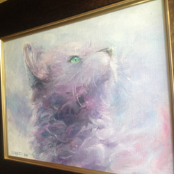 油絵F4号 夢色の猫 7枚目の画像