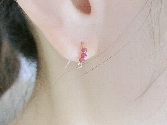 michiru様専用◇ルビーピアス✧14kgfアウトレット ストア
