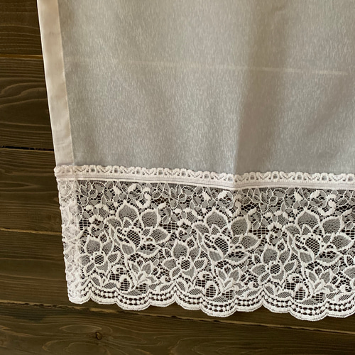 カフェカーテン トリムレース カーテン アトリエ エクリュ 通販