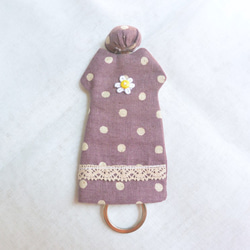 手感洋裝鑰匙包 - 紫水玉 第2張的照片