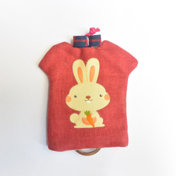 手感T恤鑰匙包 - 兔子 第1張的照片
