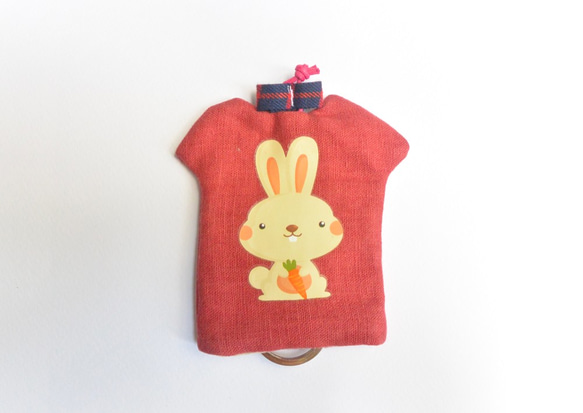 手感T恤鑰匙包 - 兔子 第1張的照片